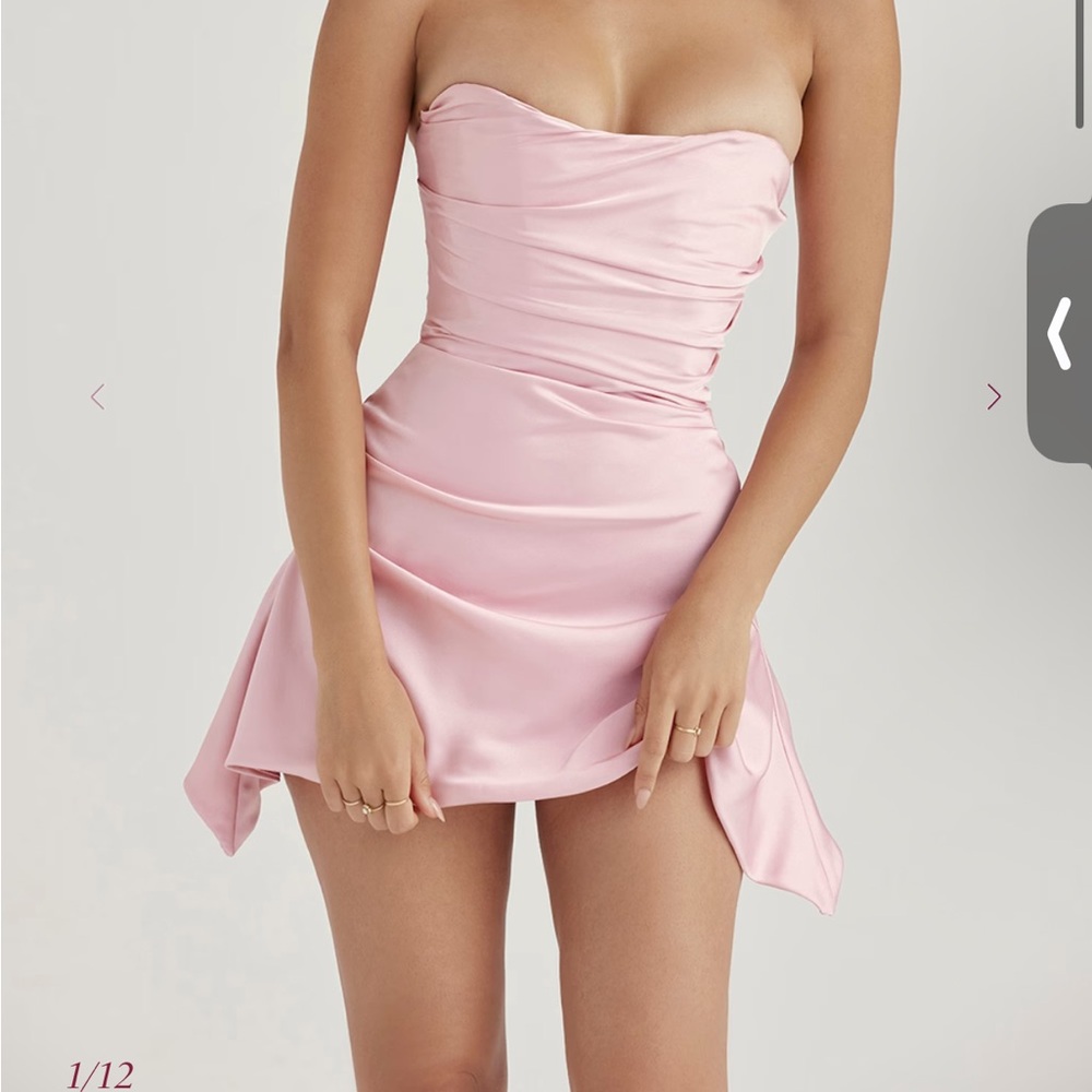 House of CB Blush Strapless Dress